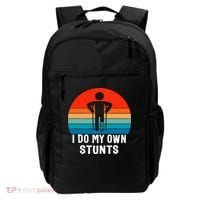 I Do My Own Stunts - Get Well Gift - Injury Leg - Broken Arm Backpack thumb 0