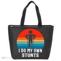 I Do My Own Stunts - Get Well Gift - Injury Leg - Broken Arm Tote Bag thumb 0