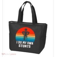 I Do My Own Stunts - Get Well Gift - Injury Leg - Broken Arm Tote Bag thumb 3