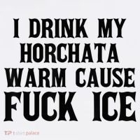 I Drink My Horchata Warm Cause Fuck Ice Deportation Protest Women's Hoodie thumb 2