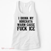I Drink My Horchata Warm Cause Fuck Ice Deportation Protest Women's Tank Top thumb 0