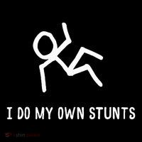 I Do My Own Stunts Kids Long Sleeve Shirt thumb 2