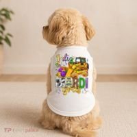 I Dig Madri Gras Excavator Funny Gift Idea Holiday Trending Doggie Tank thumb 2