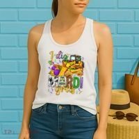 I Dig Madri Gras Excavator Funny Gift Idea Holiday Trending Women's Tank Top thumb 2