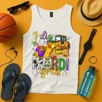 I Dig Madri Gras Excavator Funny Gift Idea Holiday Trending Tank Top thumb 4