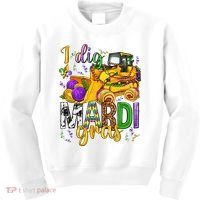 I Dig Madri Gras Excavator Funny Gift Idea Holiday Trending Kids Sweatshirt thumb 0