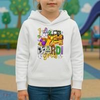 I Dig Madri Gras Excavator Funny Gift Idea Holiday Trending Kids Hoodie thumb 3