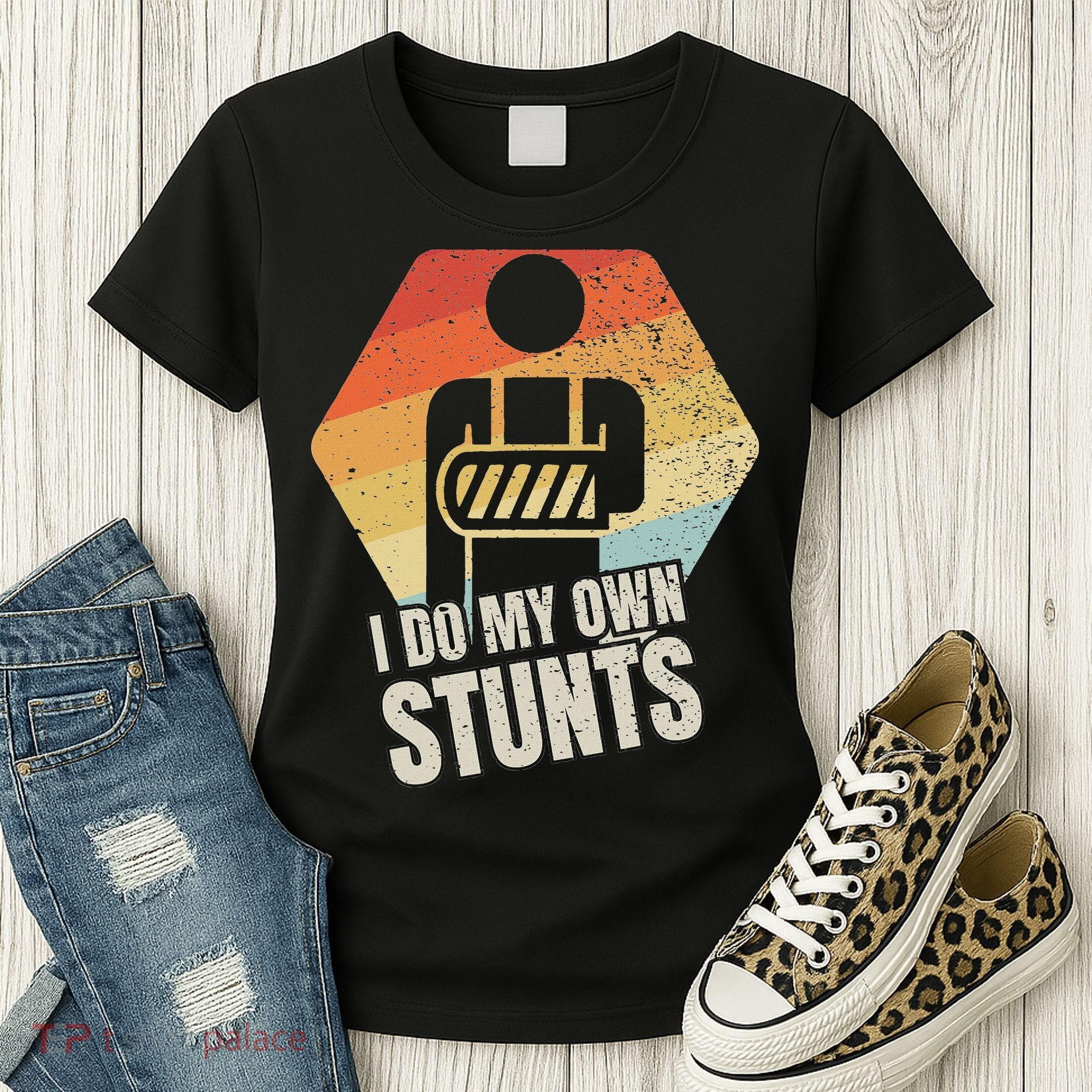 I Do My Own Stunts Broken Arm Gifts Funny Injury Women's T-Shirt