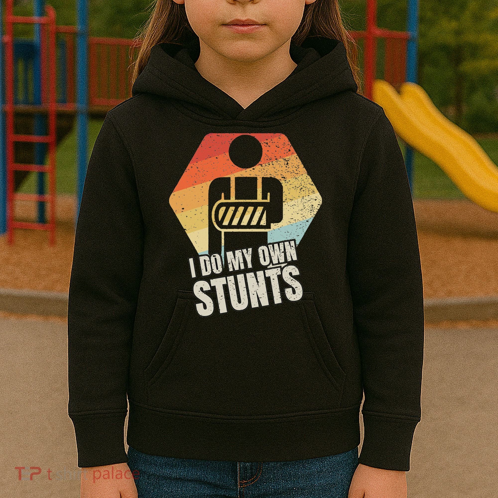 I Do My Own Stunts Broken Arm Gifts Funny Injury Kids Hoodie