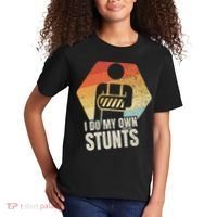 I Do My Own Stunts Broken Arm Gifts Funny Injury Kids T-Shirt thumb 2
