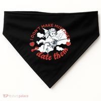 I Don't Make Mistakes I Date Them Cupid USA-Made Doggie Bandana thumb 0