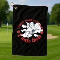 I Don't Make Mistakes I Date Them Cupid Golf Towel thumb 1