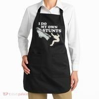 I Do My Own Stunts Snowmobile Snow Machine All Apron thumb 2