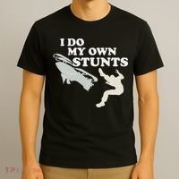 I Do My Own Stunts Snowmobile Snow Machine All T-Shirt thumb 3