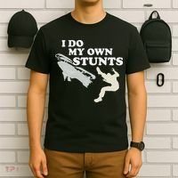 I Do My Own Stunts Snowmobile Snow Machine All T-Shirt thumb 6