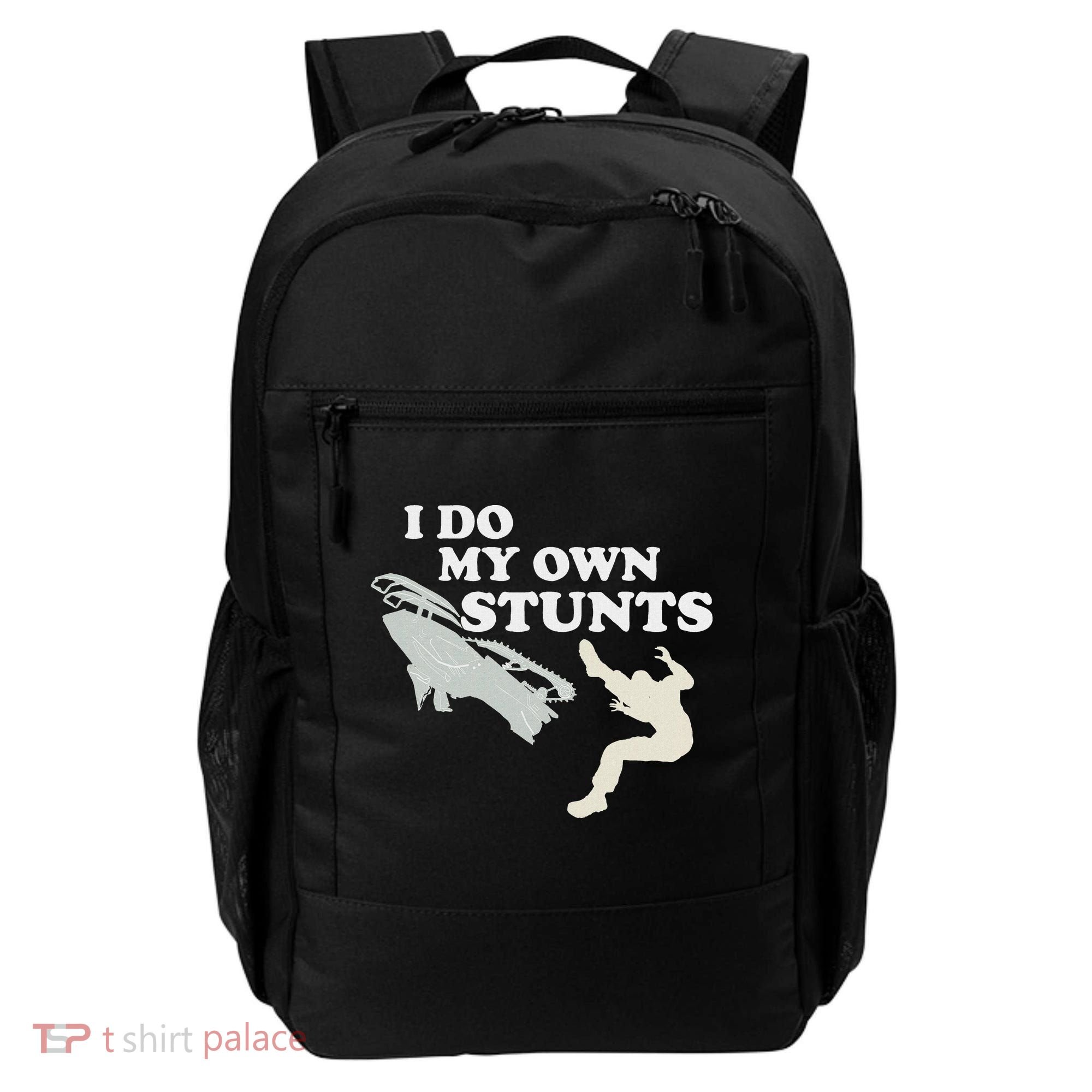 I Do My Own Stunts Snowmobile Snow Machine All Backpack