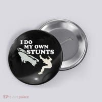 I Do My Own Stunts Snowmobile Snow Machine All Button thumb 0