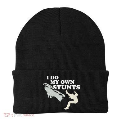 I Do My Own Stunts Snowmobile Snow Machine All Beanie