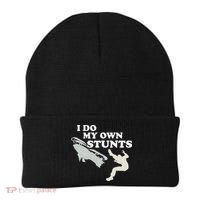 I Do My Own Stunts Snowmobile Snow Machine All Beanie thumb 0