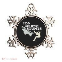 I Do My Own Stunts Snowmobile Snow Machine All Ornament thumb 0