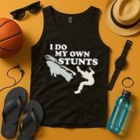 I Do My Own Stunts Snowmobile Snow Machine All Tank Top thumb 4
