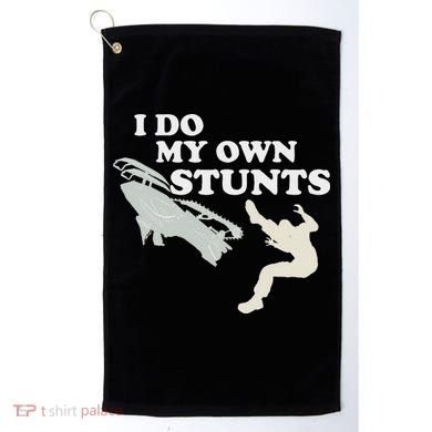 I Do My Own Stunts Snowmobile Snow Machine All Golf Towel