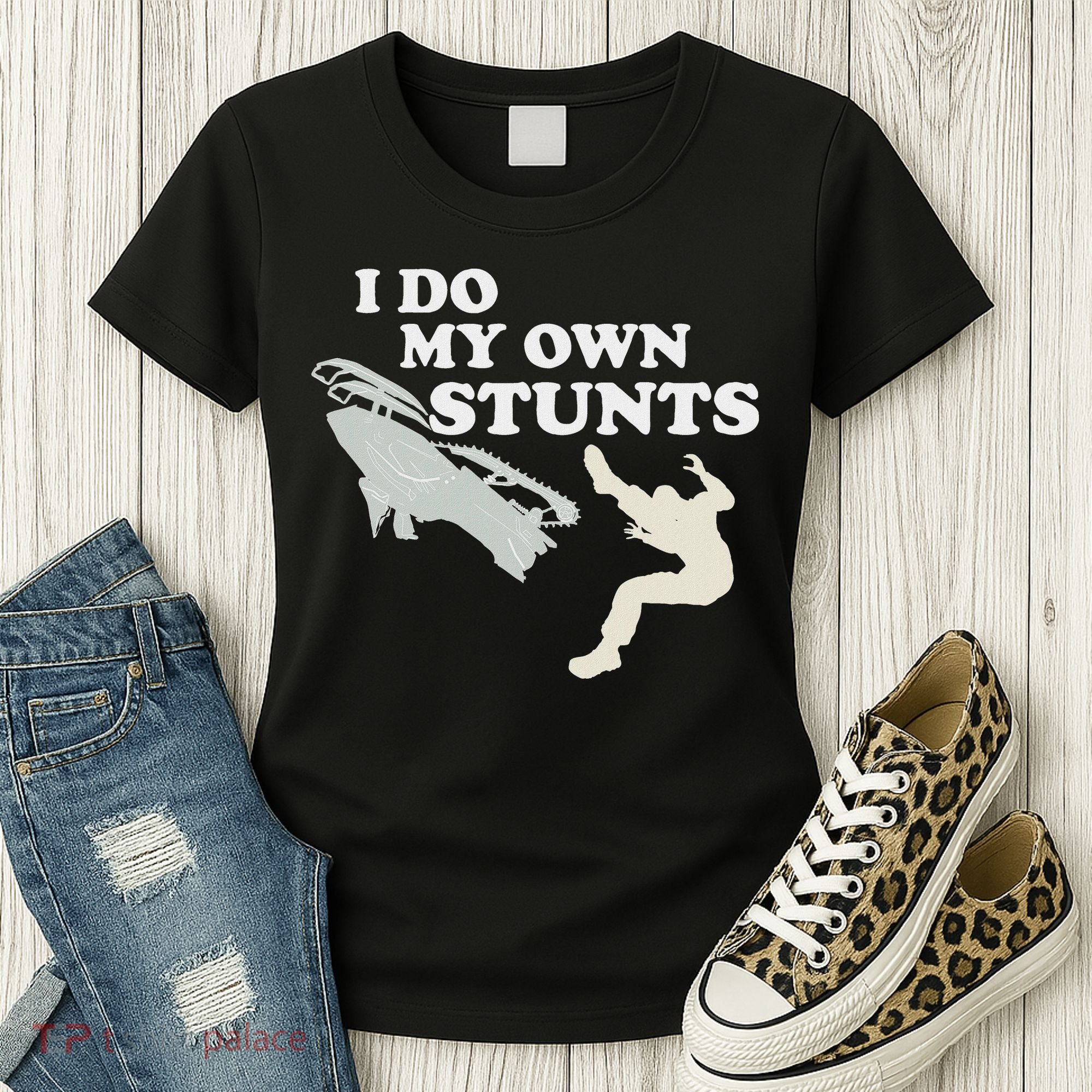 I Do My Own Stunts Snowmobile Snow Machine All Women's T-Shirt