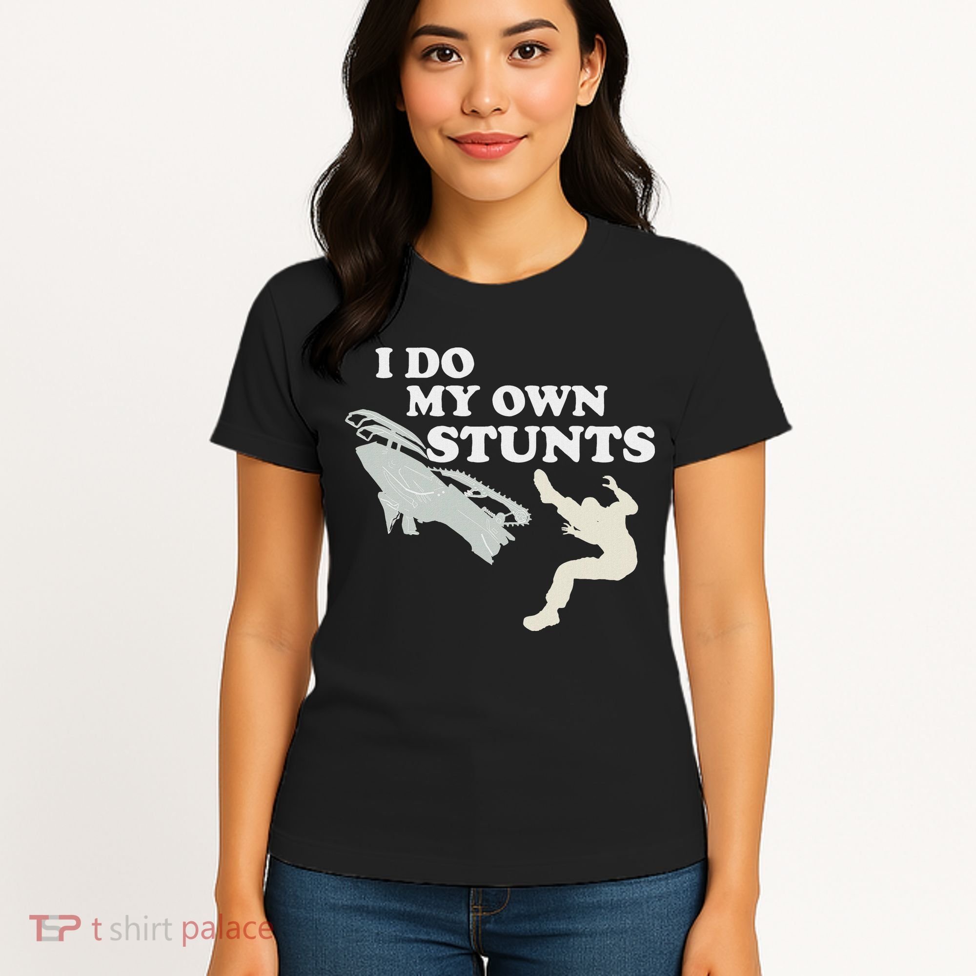 I Do My Own Stunts Snowmobile Snow Machine All Women's T-Shirt