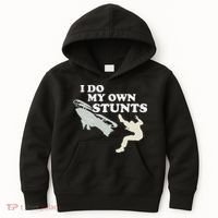 I Do My Own Stunts Snowmobile Snow Machine All Kids Hoodie thumb 0
