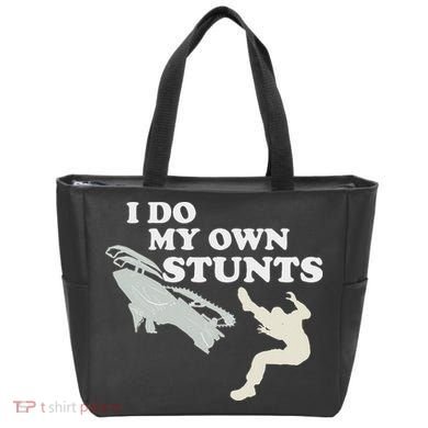 I Do My Own Stunts Snowmobile Snow Machine All Tote Bag