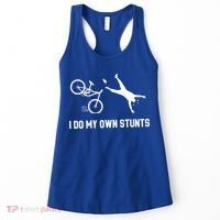 I Do My Own Stunts Mountain Bike Funny Mtb Gift Women's Tank Top thumb 0