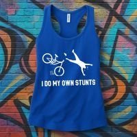 I Do My Own Stunts Mountain Bike Funny Mtb Gift Women's Tank Top thumb 3