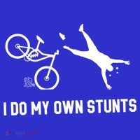 I Do My Own Stunts Mountain Bike Funny Mtb Gift Baby Bodysuit thumb 2