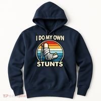 I Do My Own Stunts Broken Leg Funny Meme Hoodie thumb 0