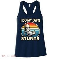 I Do My Own Stunts Broken Leg Funny Meme Women's Tank Top thumb 0