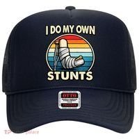 I Do My Own Stunts Broken Leg Funny Meme Hat thumb 0