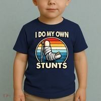 I Do My Own Stunts Broken Leg Funny Meme Toddler T-Shirt thumb 2