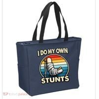 I Do My Own Stunts Broken Leg Funny Meme Tote Bag thumb 2