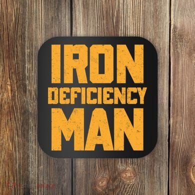 Iron Deficiency Man Coaster