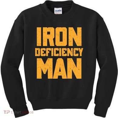 Iron Deficiency Man Kids Sweatshirt
