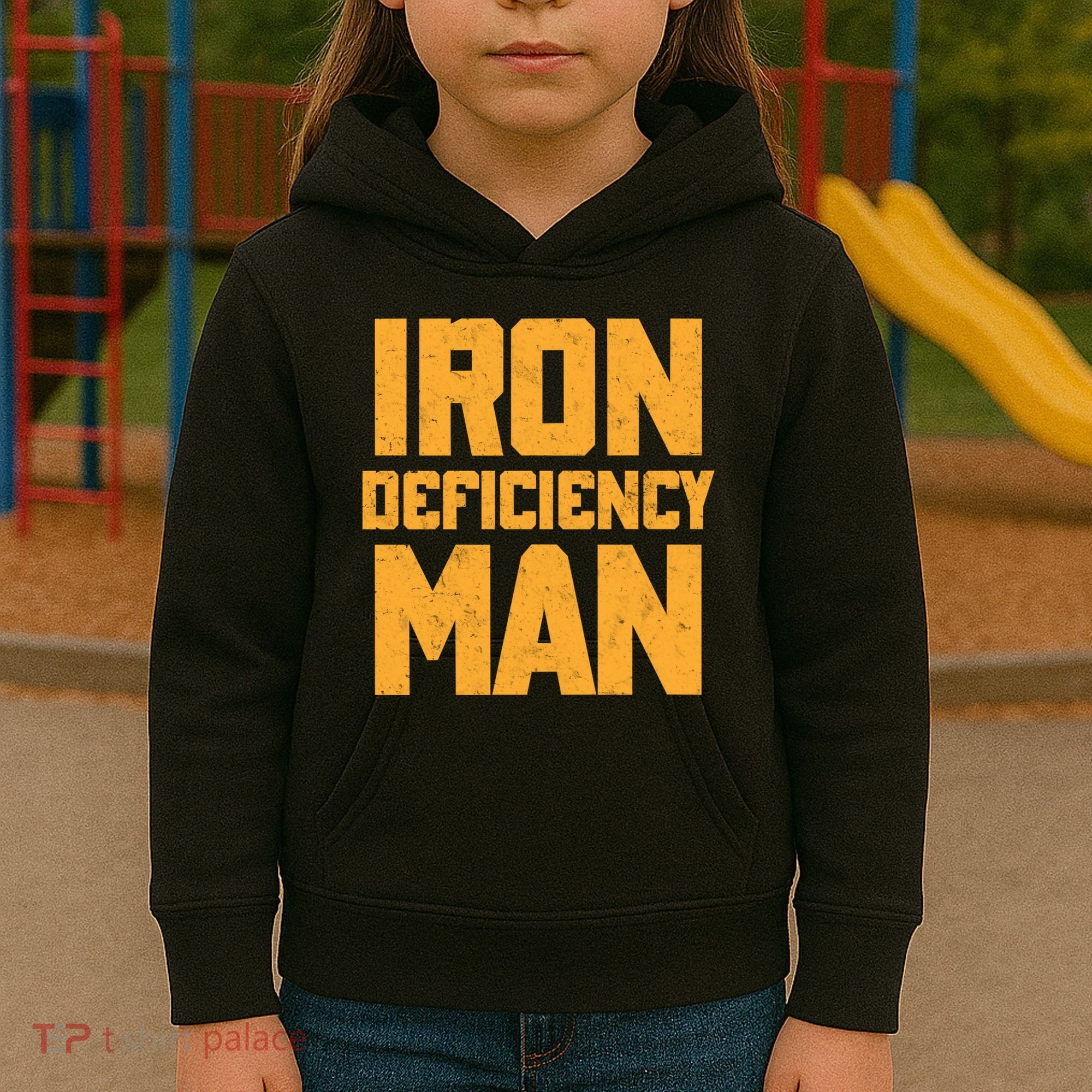 Iron Deficiency Man Kids Hoodie