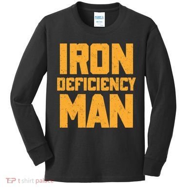 Iron Deficiency Man Kids Long Sleeve Shirt