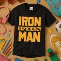 Iron Deficiency Man Kids T-Shirt thumb 3