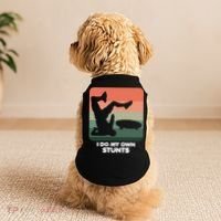 I Do My Own Stunts Funny Skateboard Doggie Tank thumb 2