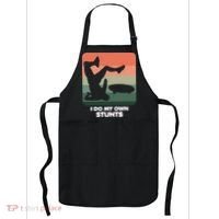 I Do My Own Stunts Funny Skateboard Apron thumb 0