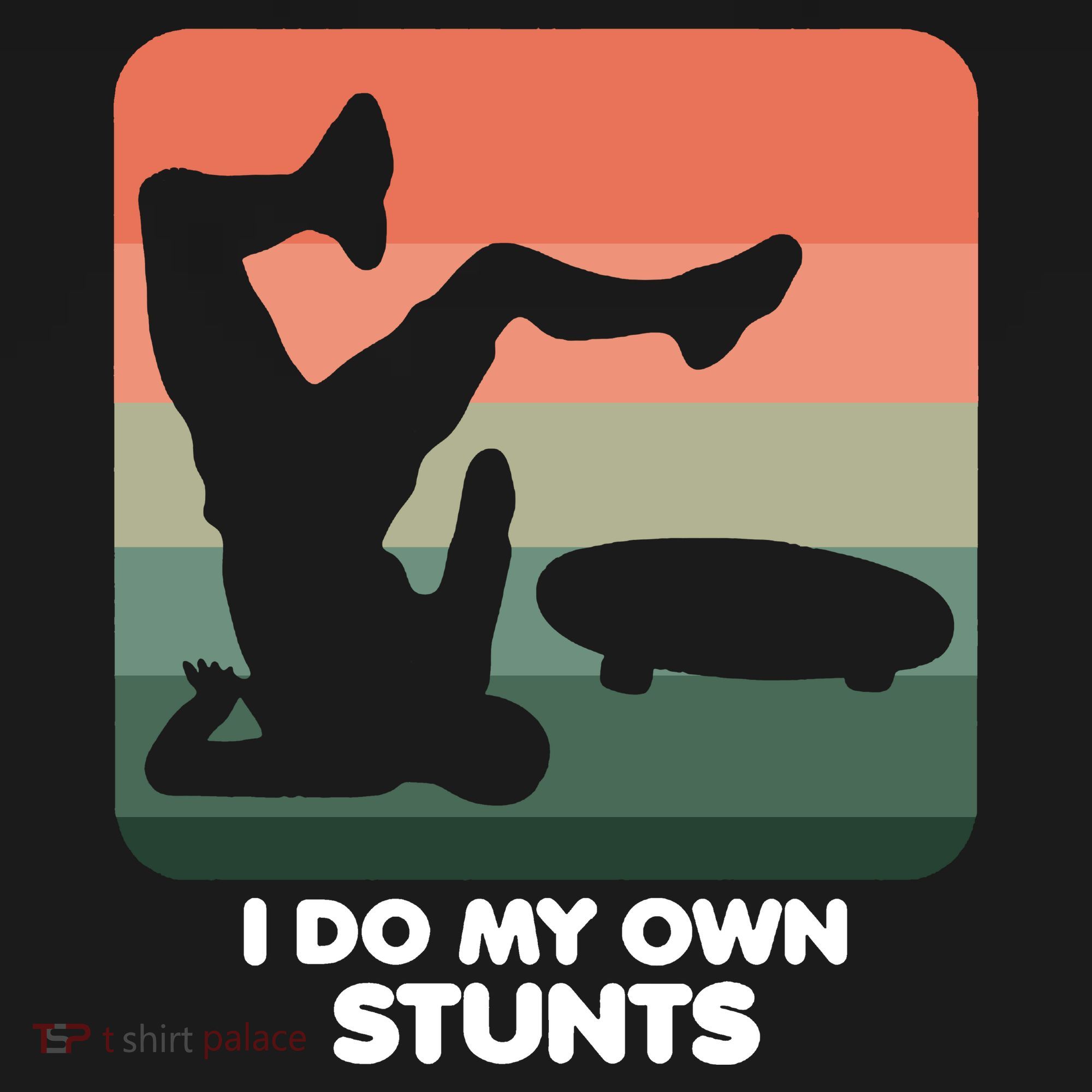 I Do My Own Stunts Funny Skateboard Baby Bodysuit