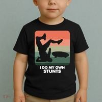 I Do My Own Stunts Funny Skateboard Toddler T-Shirt thumb 2