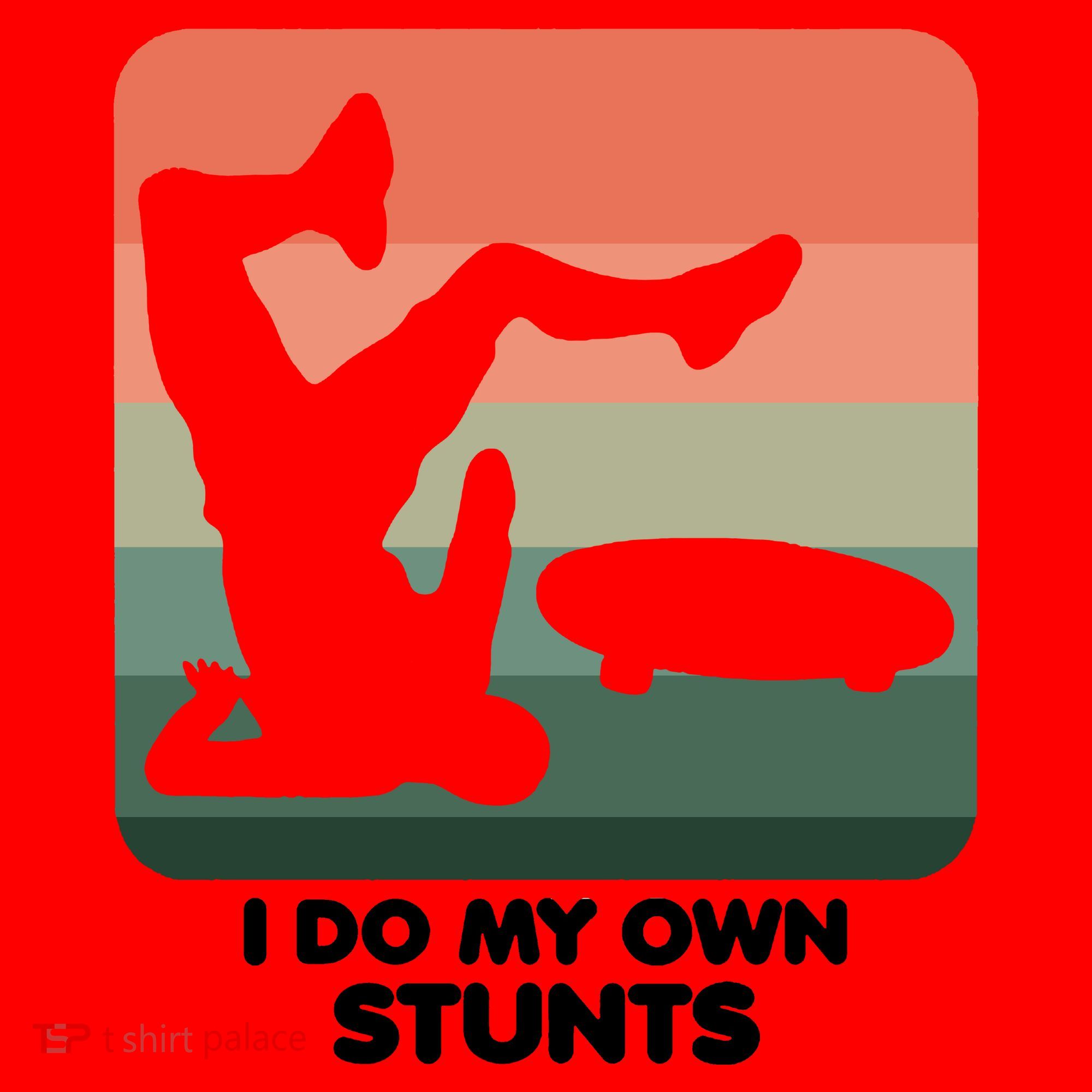 I Do My Own Stunts Funny Skateboard Santa Hat