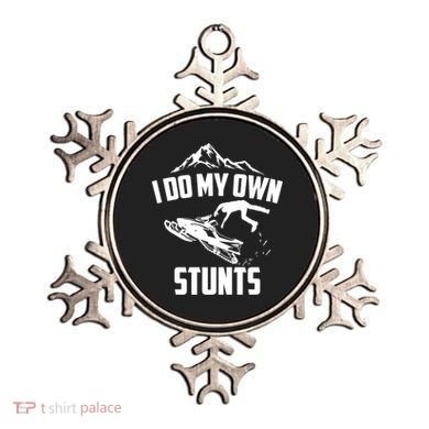 I Do My Own Stunts Snowmobile Cool Gift Ornament