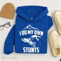 I Do My Own Stunts Snowmobile Cool Gift Hoodie thumb 4